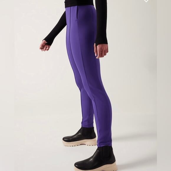 NWT Athleta Glacier Snow Skinny Pant Purple Ski Pants size 8 - Picture 1 of 9